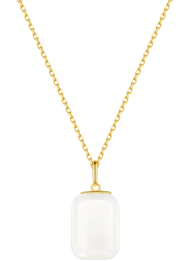 宫主和田玉银女项链生日礼物