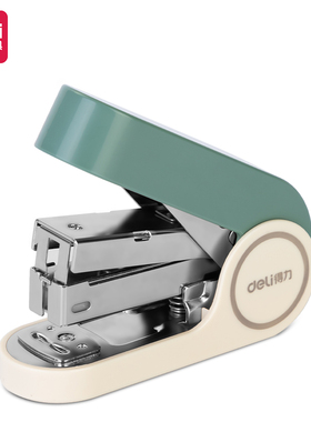 得力TA502迷你省力订书机(绿色/台)20张深35mm50枚钉办公桌面文具