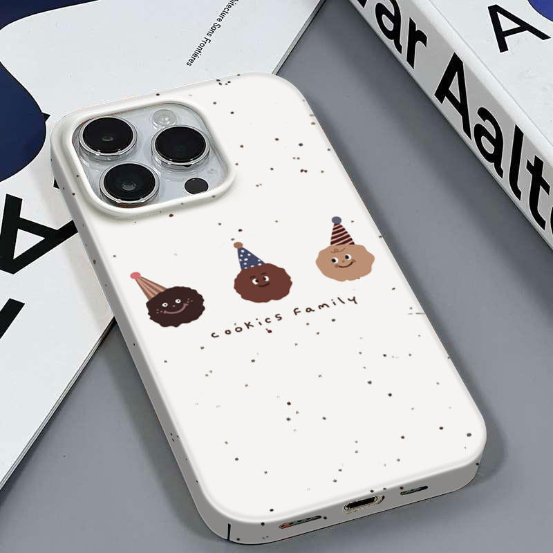 曲奇饼干适用于苹果16/XSMAX最新款气质安卓OPPORENO9PROPLUSIQOO9VIVOS19红米K70三星A23光面硬菲林壳手机壳