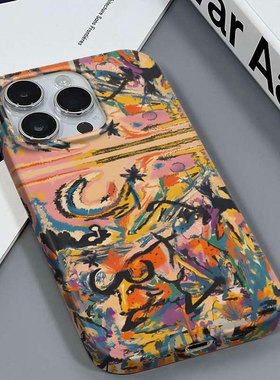 个性油画适用于苹果16/13MINI小众款个性安卓麦芒30IQOONEO5SEVIVOY78红米NOTE12TURBO三星S23PLUS菲林手机壳