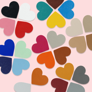 自粘爱心科技布修补贴自粘超薄沙发补丁贴破洞修复皮质座椅装 饰贴