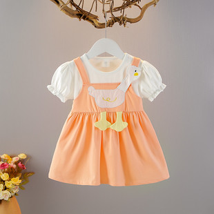 567个月婴儿夏天连衣裙1岁女宝宝公主裙夏季新款小孩女童可爱裙子