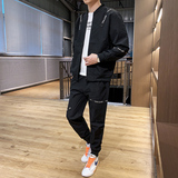 2021春秋季衣服套装男潮流潮牌男士卫衣帅气帅气男装A074-TZ9382，男装卫衣，星座210-1