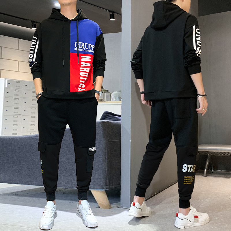 1秋季卫衣套装男青少年潮流时尚休闲卫裤A074-TZ816,男装卫衣,星座210-1