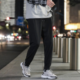 1夜景双面呢料秋季休闲运动裤男潮流时尚裤子男A074-K665-P50，男装休闲裤，星座210-1
