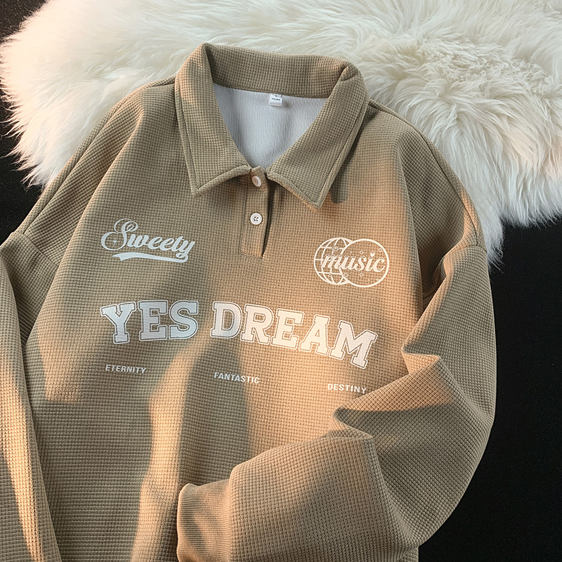 2024春季卫衣男翻领潮牌卫衣INS卫衣潮流上衣衣服A210-WY5307-P45,男装卫衣,星座210-1