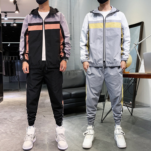 男士夹克工装套装韩版潮流一套潮牌休闲上衣外套A074-T32—P85图片