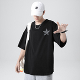 3夏季短袖T恤男潮流时尚港风t恤男A210-A8337，男装T恤，星座210-1