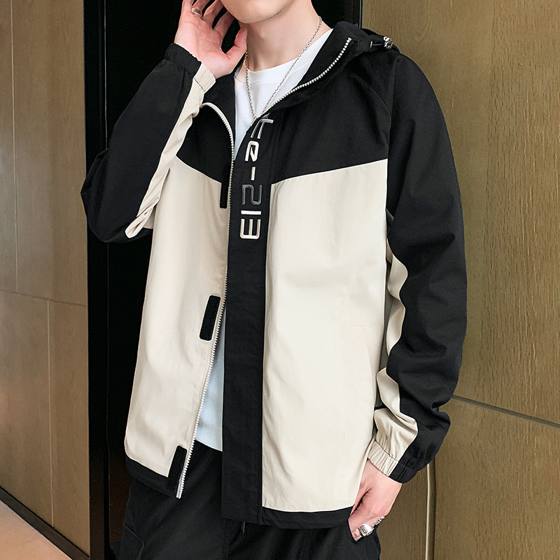 秋季新款休闲工装夹克男港风潮流大码外套A074-AJ801-P65图片