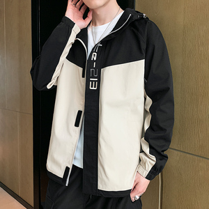 秋季新款休闲工装夹克男港风潮流大码外套A074-AJ801-P65图片