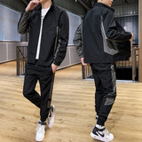 秋季新款卫衣休闲潮流运动套装嘻哈外套TZ9381-P85，男装夹克，星座210-1