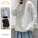 港风秋季新款潮流圆领卫衣男A210-A8666，男装卫衣，星座210-1