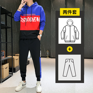 秋季卫衣套装男 潮流时尚休闲卫衣套装A074-TZ821图片