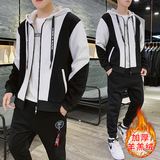羊羔绒卫衣男套装潮流加厚加绒运动服TZ826-P115控价148，男装卫衣，星座210-1