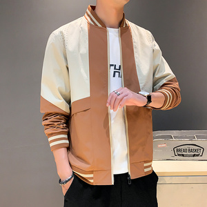 秋季夹克男 开衫夹克外套青少年潮流休闲夹克A074-JK1803-P60图片