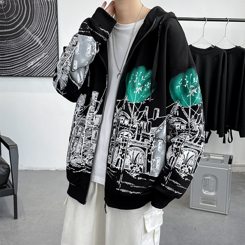 秋季开衫卫衣男潮流时尚休闲卫衣A210-A8661,男装卫衣,星座210-1