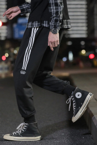 夜景秋季裤子男时尚休闲卫裤韩版潮流裤子A074图片