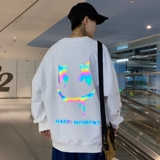 港风秋季卫衣男潮流时尚套头圆领宽松夜光卫衣男A074-WY23-P55，男装卫衣，星座210-1