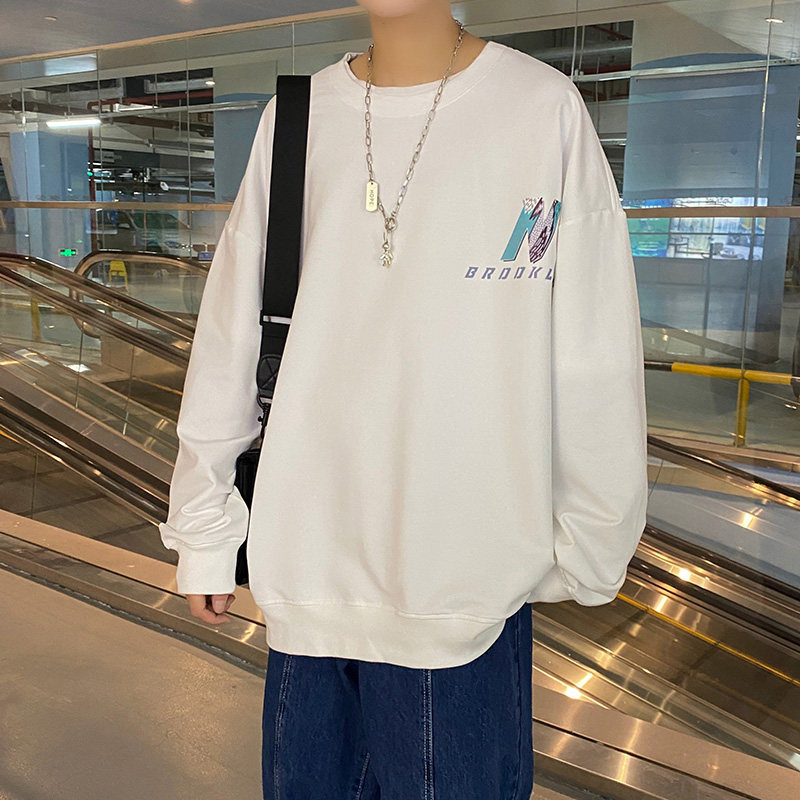 港风卫衣男秋季套头卫衣潮流夜光长袖卫衣A074-WY22-P55,男装卫衣,星座210-1