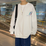 港风卫衣男秋季套头卫衣潮流夜光长袖卫衣A074-WY22-P55，男装卫衣，星座210-1