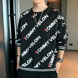 0秋季圆领卫衣男潮款时尚休闲长袖卫衣A074-A508，男装卫衣，星座210-1