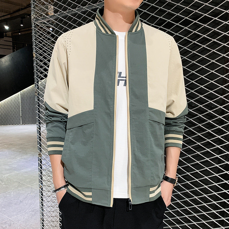 秋季夹克男开衫夹克外套青少年潮流休闲夹克A074-JK1803-P60,男装夹克,星座210-1