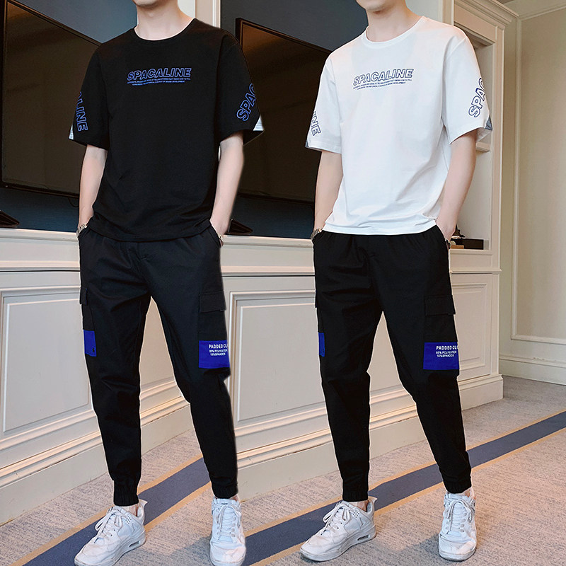 夏季短袖T恤潮流帅气休闲两件套运动服A210-TZ9235图片