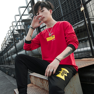 春秋季新款男士休闲运动套装潮牌卫衣青少年帅气一套TZ116图片