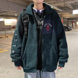 男士卫衣秋冬款潮港风加绒加厚羊羔毛上衣宽松外套9303-P65，男装卫衣，星座210-1