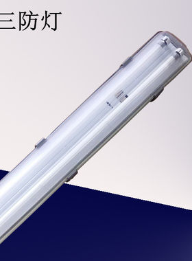 全套led双管带罩日光28w三防灯
