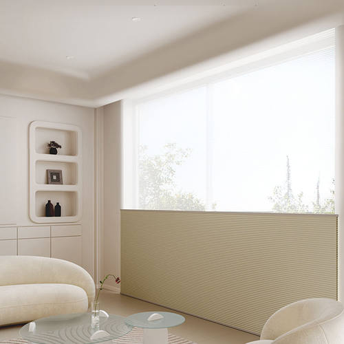 日夜蜂巢窗帘隔音电动百叶蜂窝卧室办公室遮光防晒遮阳隔热风琴帘