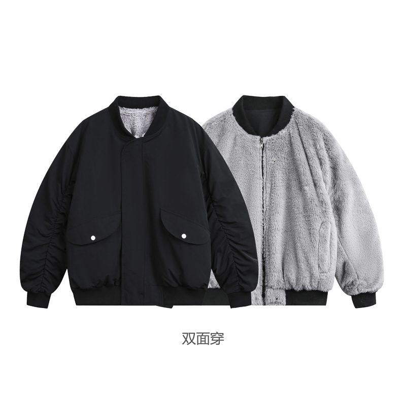 山一商店254MY09242双面穿bomber座山雕MA1飞行棉服P200K278，男装棉衣，电商S003