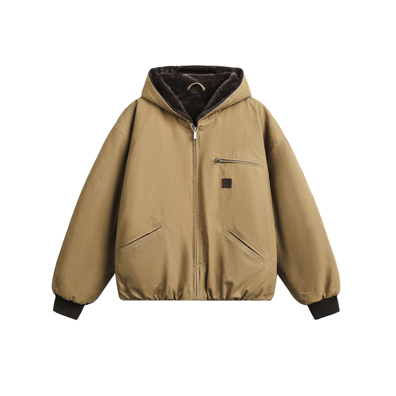 NR-254MY09249巴恩风粗帆底特律三代毛绒里水洗连帽棉服P200K288，男装棉衣，电商S003