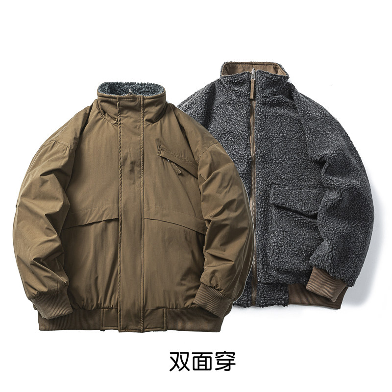 山一商店24冬244MY09167双面穿羊羔毛猎装夹克P180K268图片