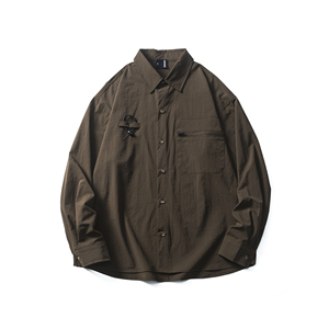 山一商店 243CS09205 美拉德系防水机能口袋长袖衬衫P85 K118秋季图片