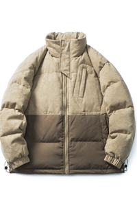 原B429山一商店-234YR00115迷彩拼接羽绒服新标90绒P300-K428图片