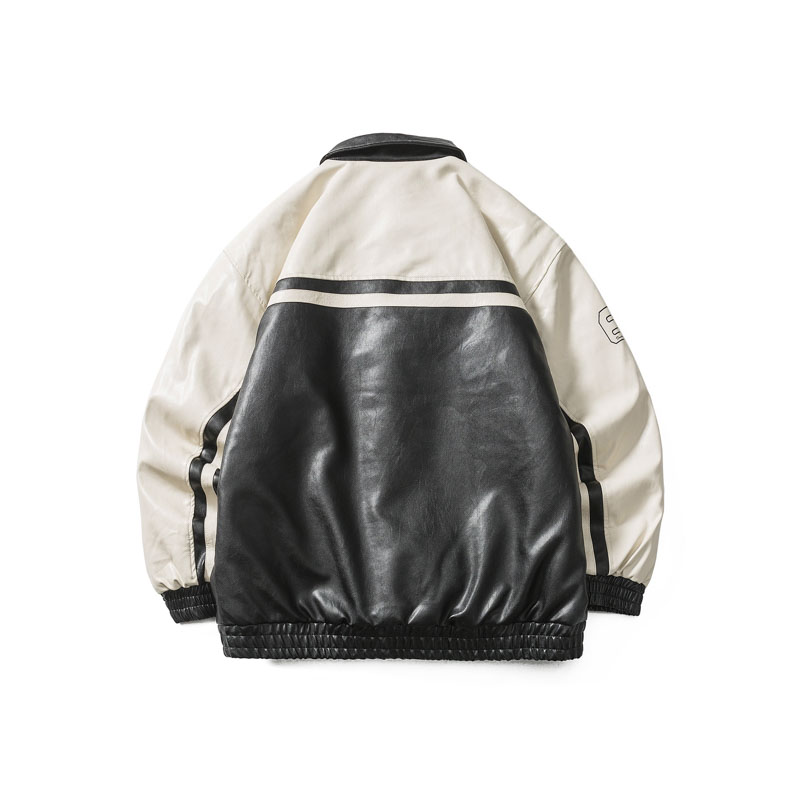 DEVILRAY山一2025冬哥特字母拼色机车棉服MY378-P195控288,男装棉衣,电商S003