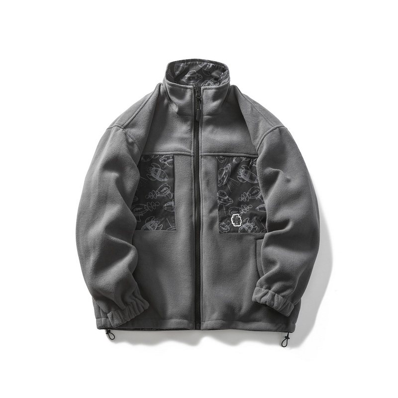 山一商店-2025秋季 小飞碟双面穿摇粒绒外套潮-JK153/P125168图片