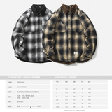 原B429山一-234MY09251羊羔毛毛呢格衬衫版多色大码棉衣P145-K198，男装衬衫，电商S003