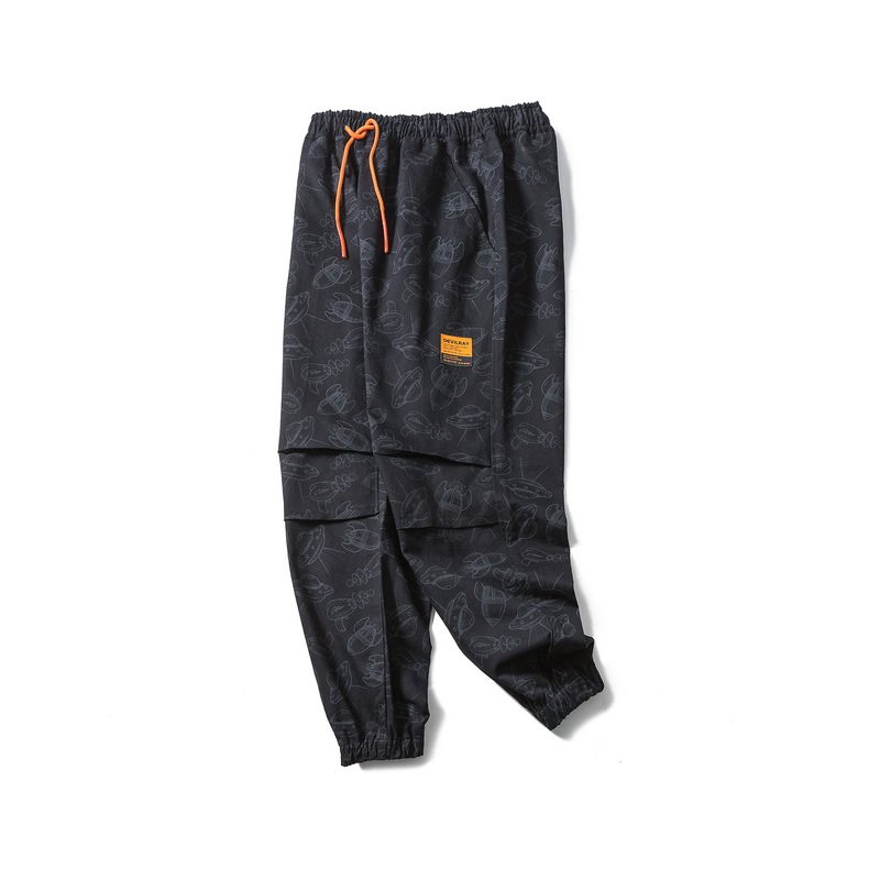 山一商店B429-2021日系潮男加绒小飞碟束脚裤-CK270/P80108,男装卫衣,电商S003