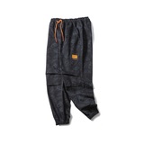山一商店B429-2021日系潮男加绒小飞碟束脚裤-CK270/P80108，男装卫衣，电商S003