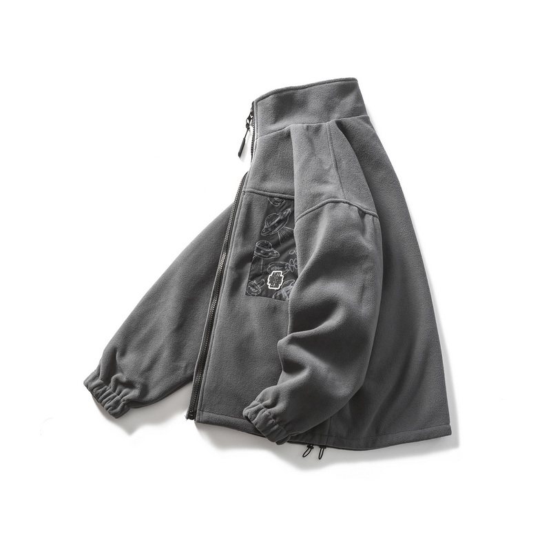 山一商店-2025秋季小飞碟双面穿摇粒绒外套潮-JK153/P125168,女装短外套,电商S003