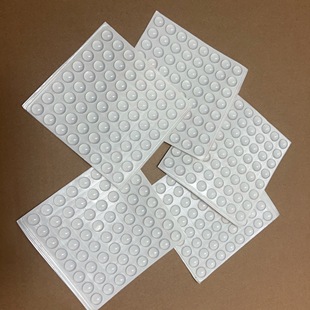 透明胶垫/防滑胶粒/防撞胶粒 半球形 直径11mm*5mm厚度 64粒