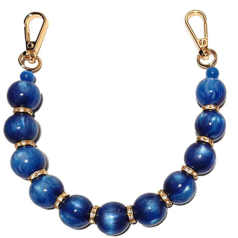 宝石蓝贵气手机链手提包链