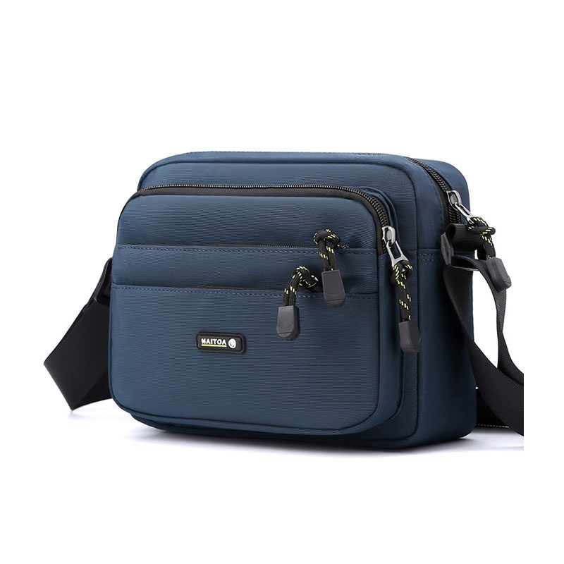 适用于放8.4寸酷比mini平板包多层拉链格男牛津布单肩小背包横版