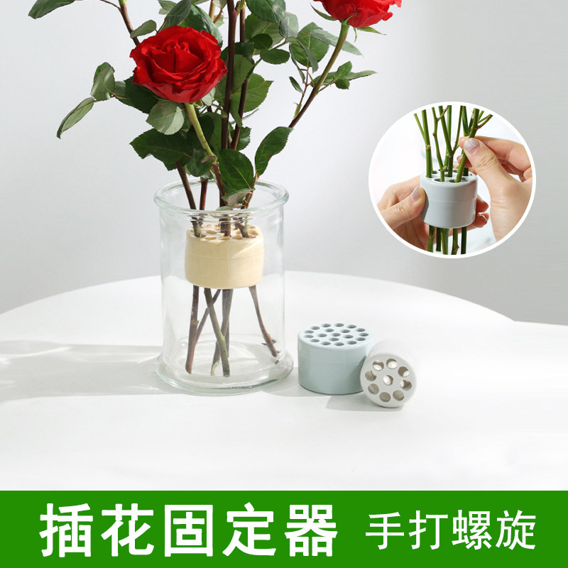 热销爆款插花固定器打螺旋花桶图片