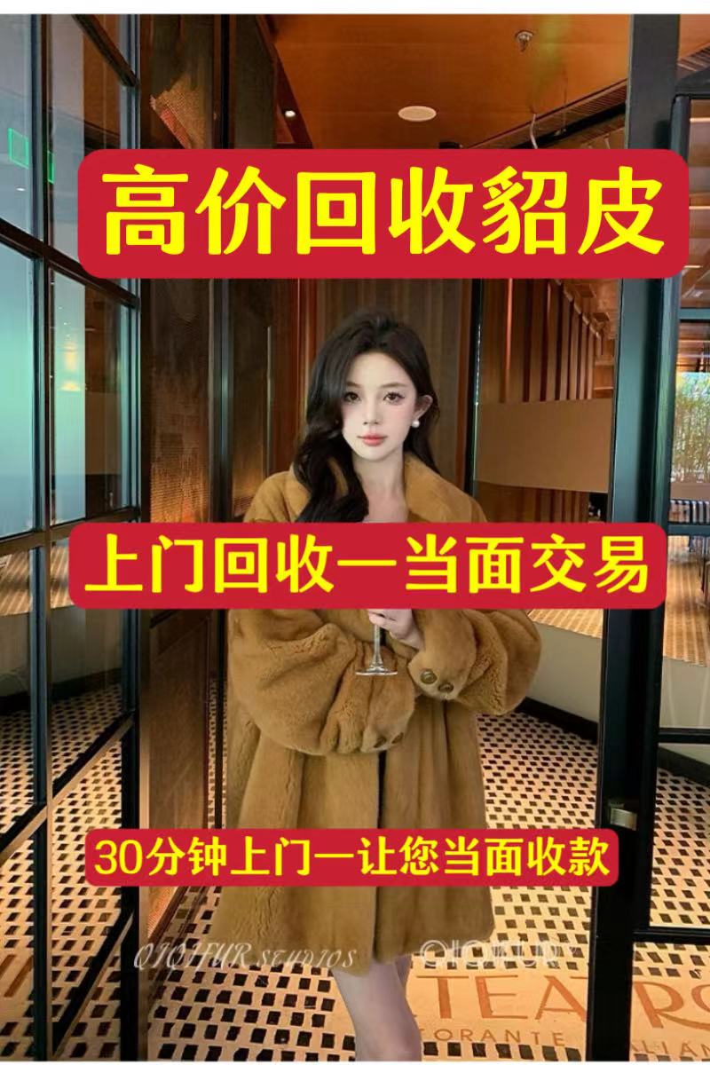 貂皮回收貂皮大衣短款裘皮长款皮草龙猫紫貂精品女装