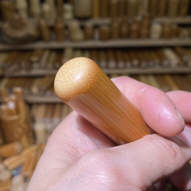 20-93mm满密厚皮穹顶火腿肠，一物一链接，远山工实心玉竹手把件