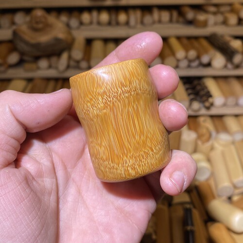 36-49mm空心罗汉竹墩子盖置手把件，一物一链接，拍了下架，远山