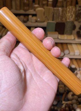 20.3-151mm满密厚皮捷径长圆粗，一物一链接，远山工实心玉竹手把